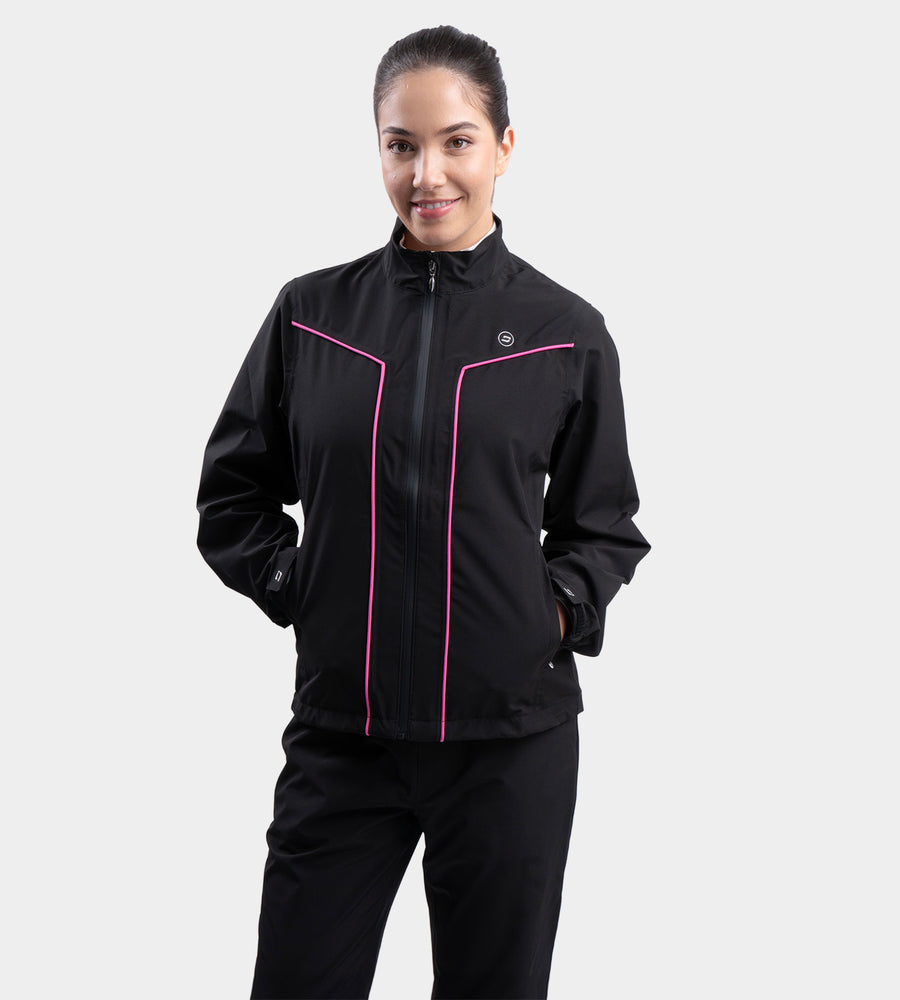 LADIES ESCAPADE RAIN JACKET - SCHWARZ