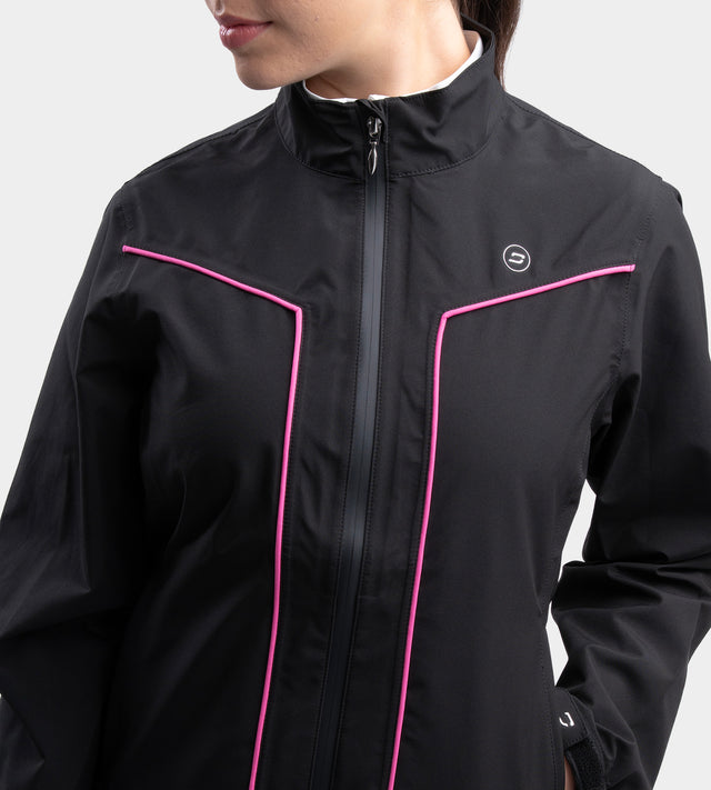 LADIES ESCAPADE RAIN JACKET - BLACK