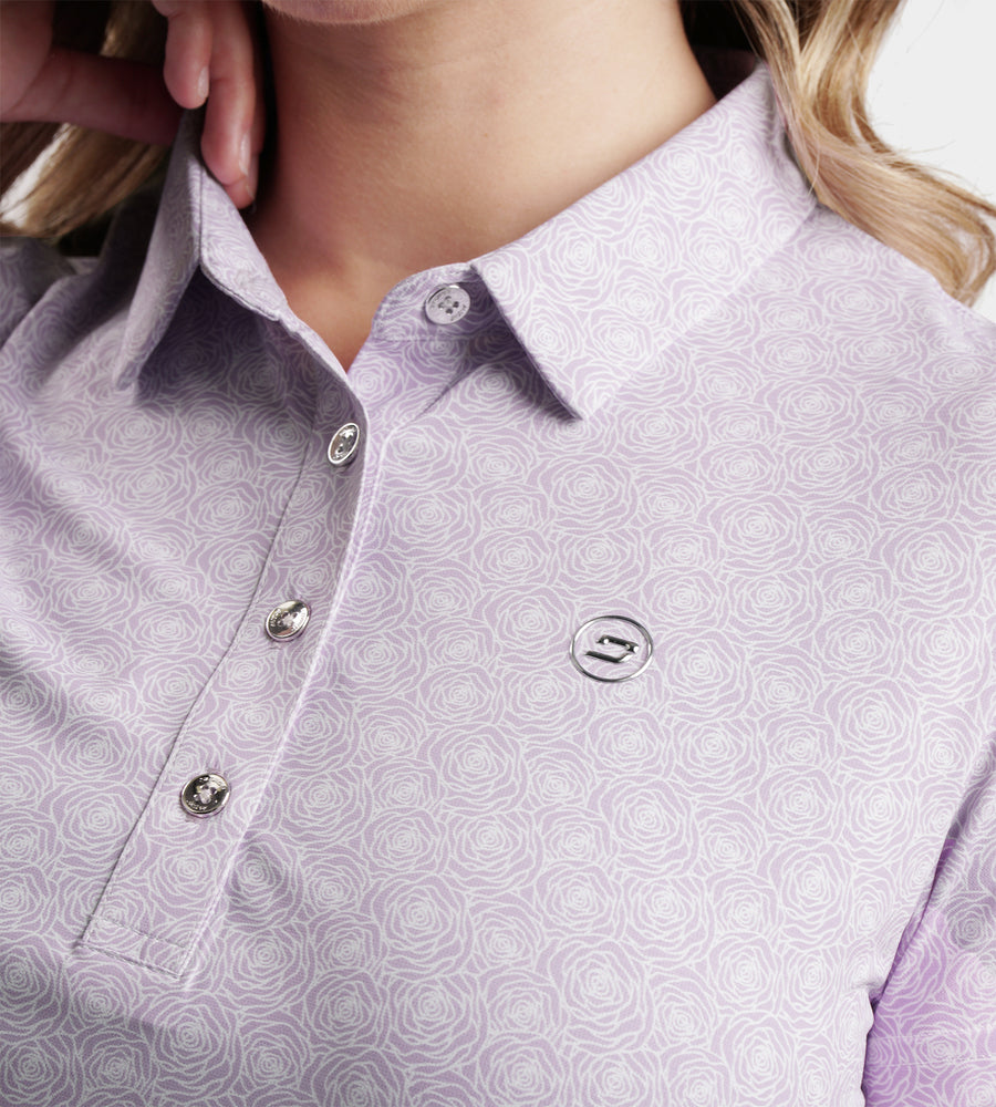 LADIES PETAL POLO - LAVENDAR
