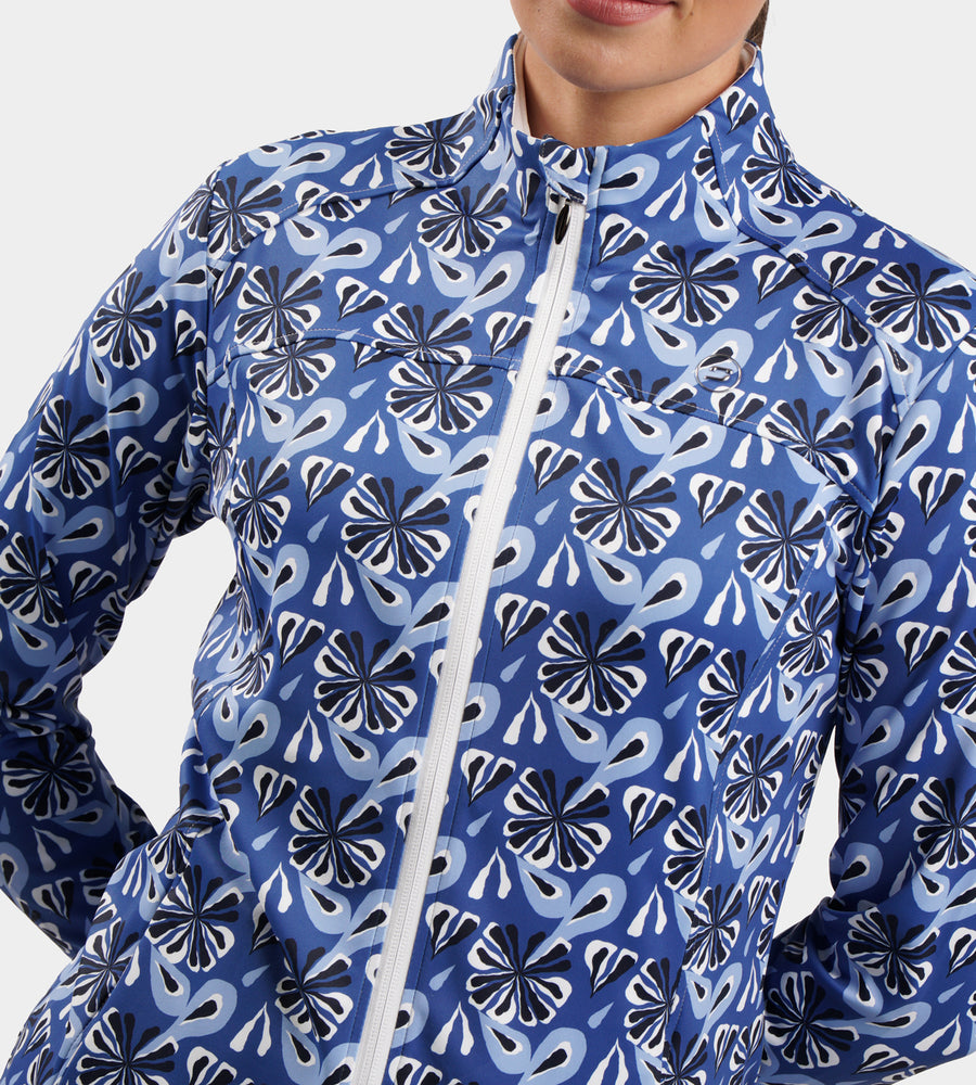 LADIES BIRDIE JACKET - FLORAL NAVY