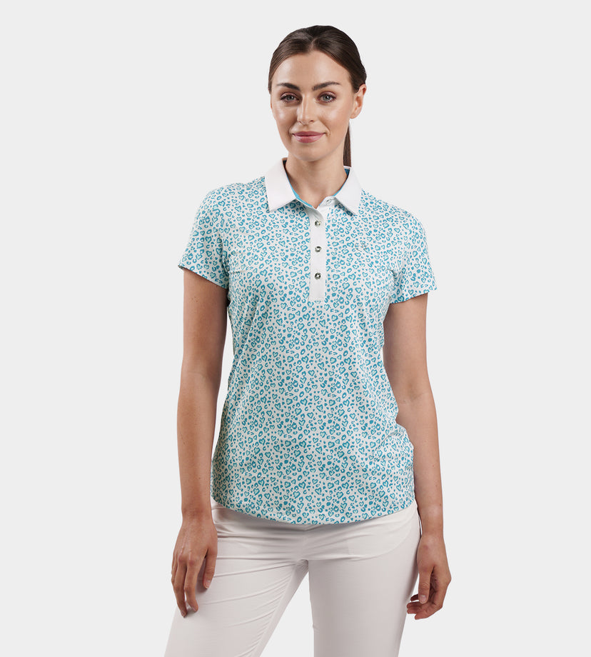 LADIES HEART POLO - VERDE ACQUA