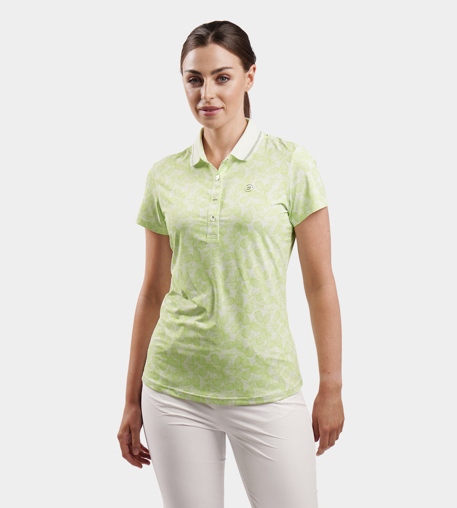 LADIES PINEAPPLE POLO - LIMOEN