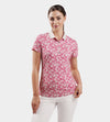 LADIES PINEAPPLE POLO - ROSE