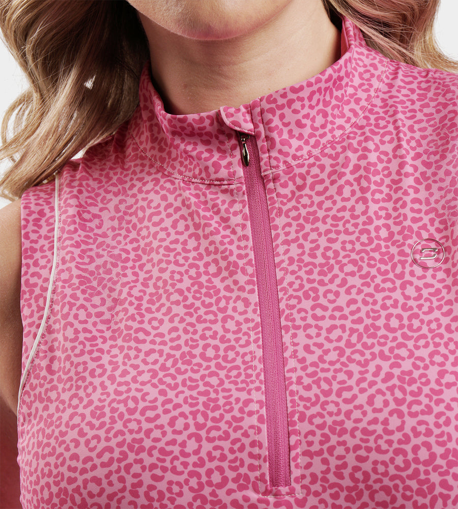 LADIES LUXE DRESS - ROSA LEOPARD