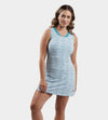 LADIES AURA DRESS - HEART TEAL