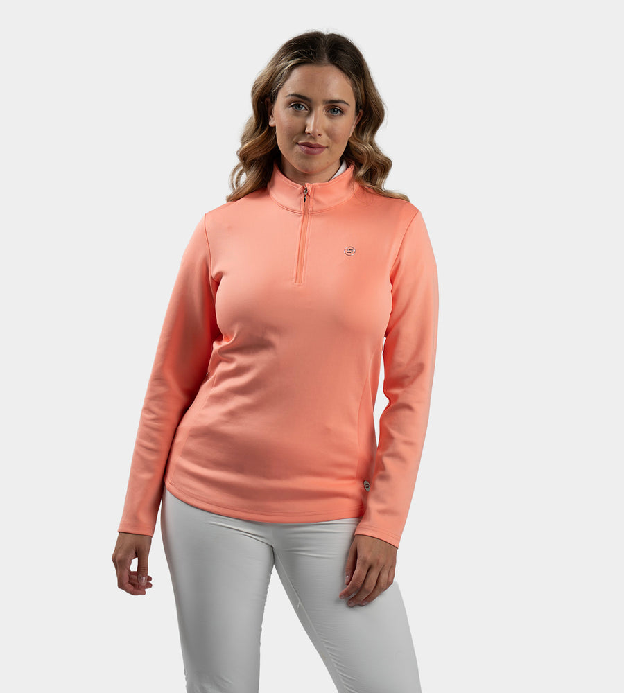 LADIES ULTRA BLEND MIDLAYER - CORAL