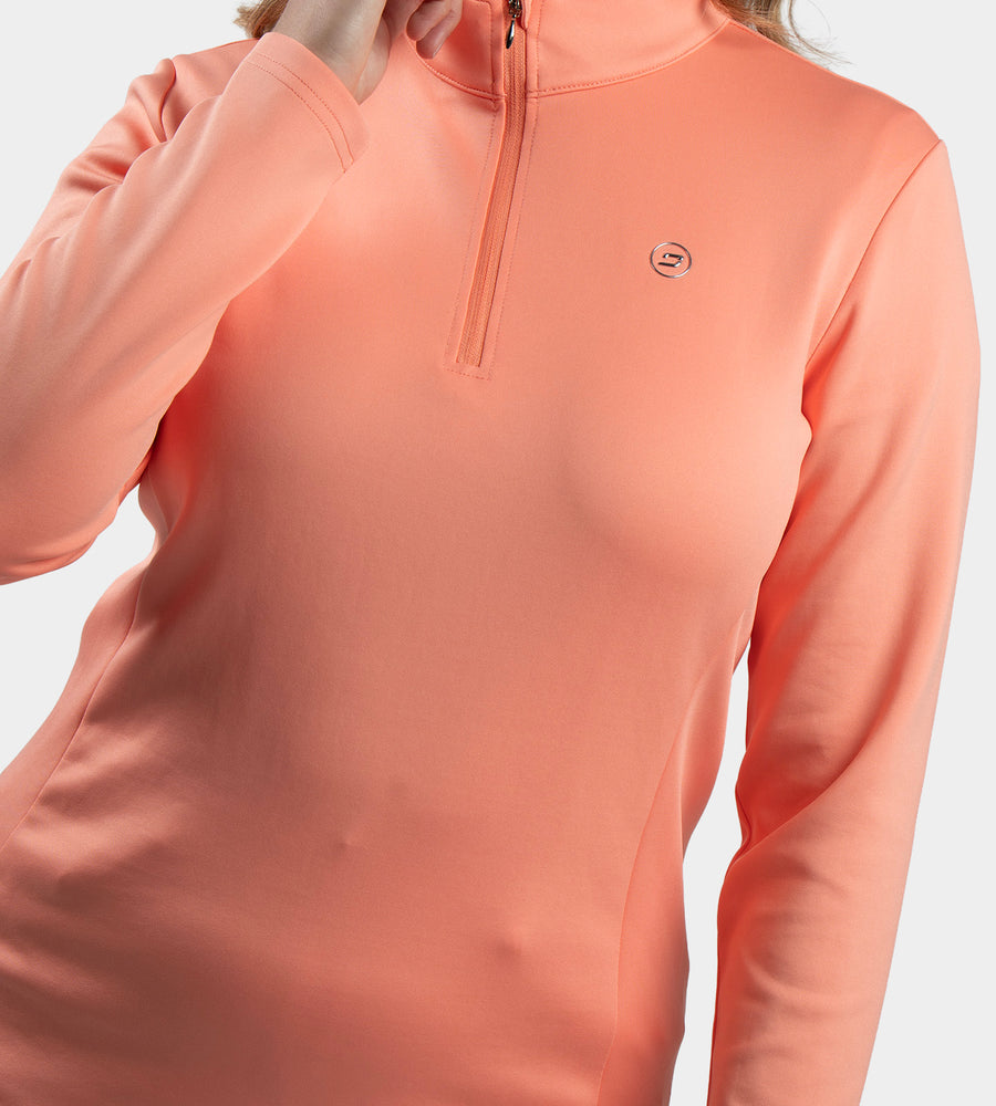 LADIES ULTRA BLEND MIDLAYER - CORAL