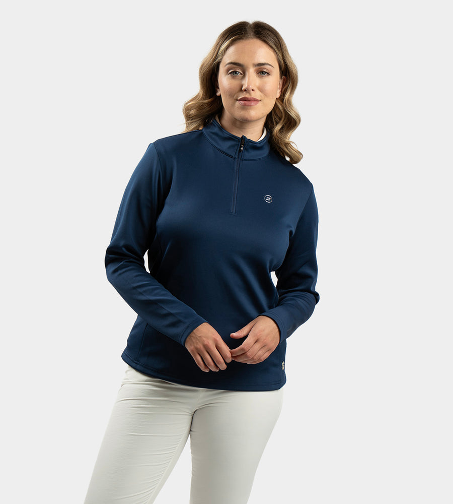 LADIES ULTRA BLEND MIDLAYER -MARINO SUAVE