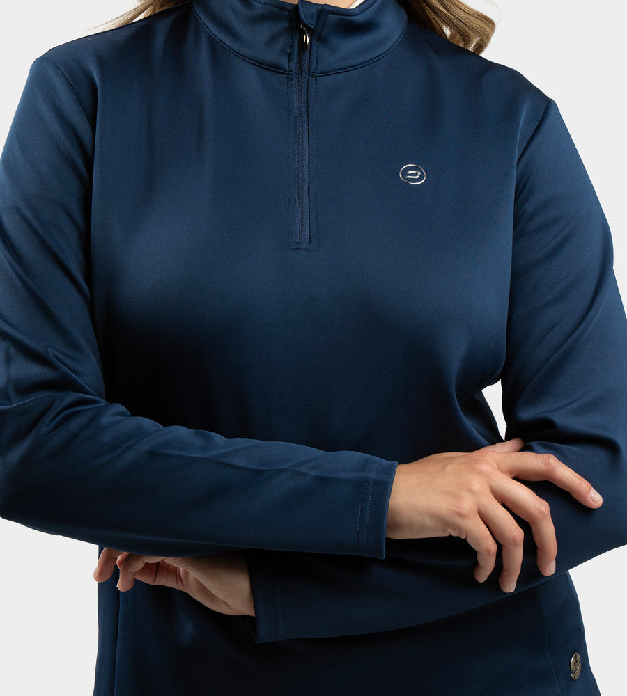 LADIES ULTRA BLEND MIDLAYER -MARINO SUAVE