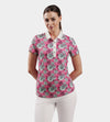 LADIES ROSES POLO - ROSE