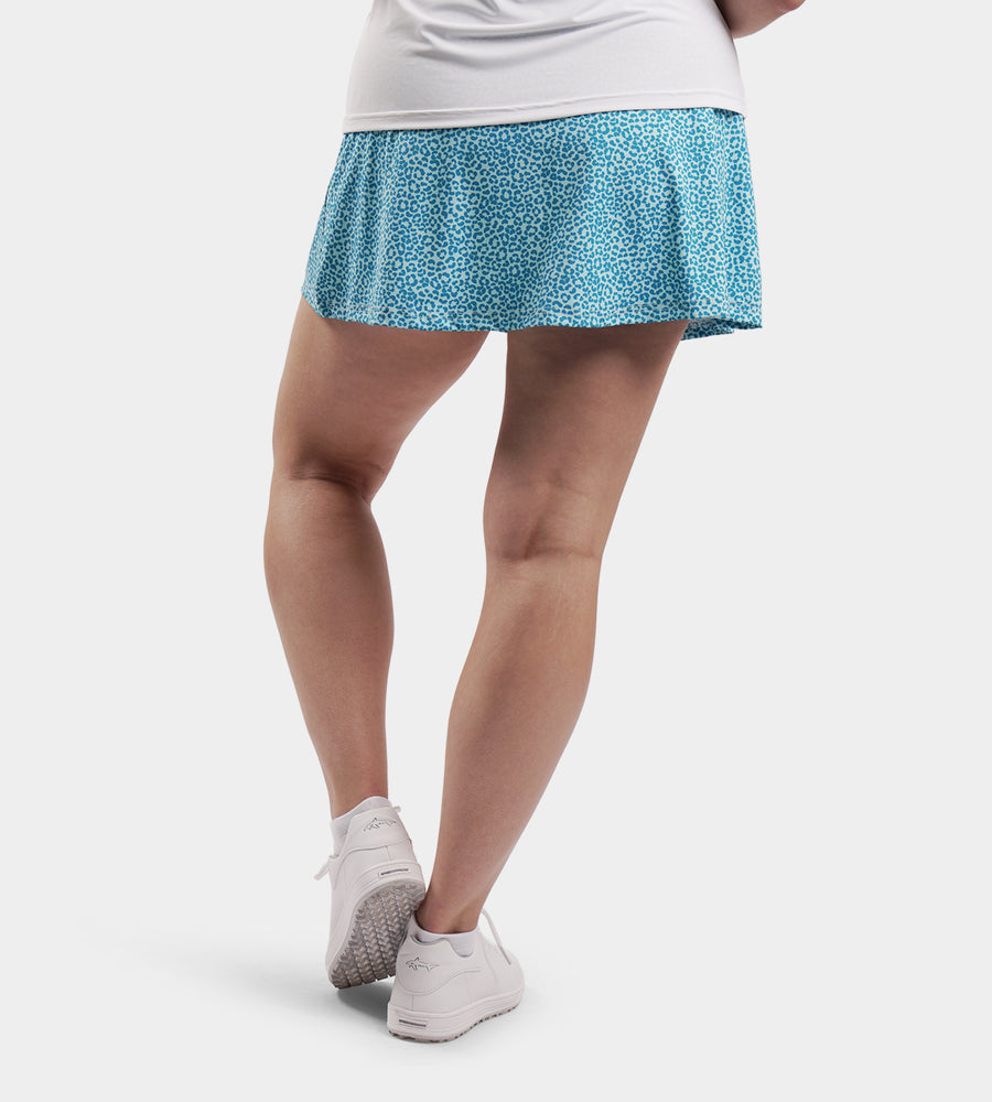 LADIES SIENNA SKORTS - LEOPARD SARCELLE