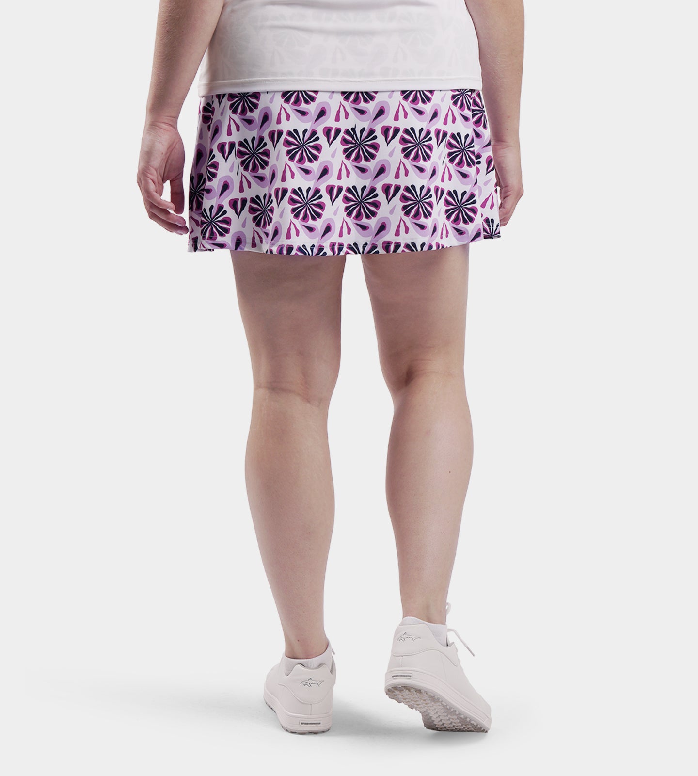 LADIES SIENNA SKORTS - FLORAL PURPLE