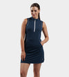 LADIES LUXE DRESS - NAVY