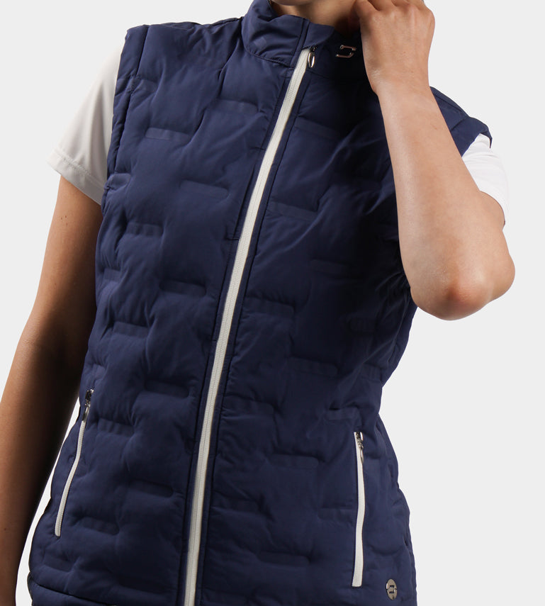 LADIES MEMBERS GILET - NAVY