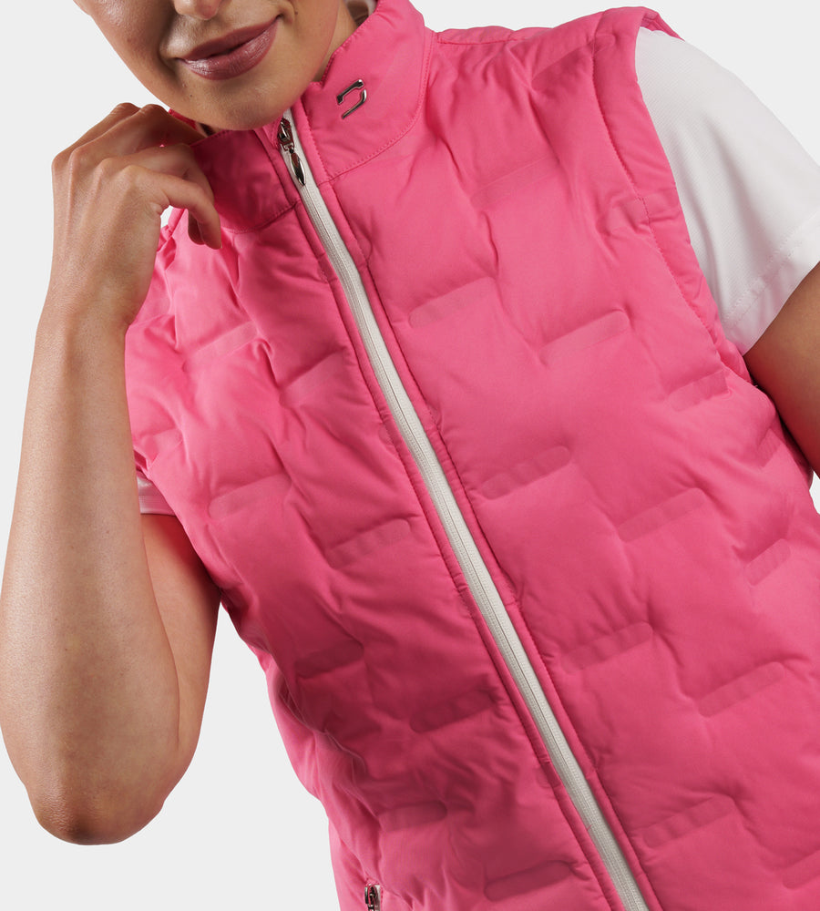 LADIES MEMBERS GILET - PINK