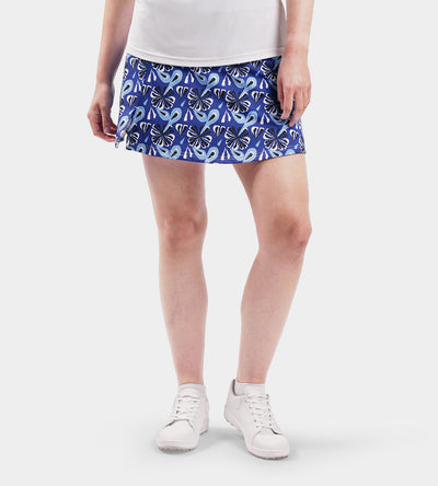 LADIES SIENNA SKORTS - FLORAL MARINE