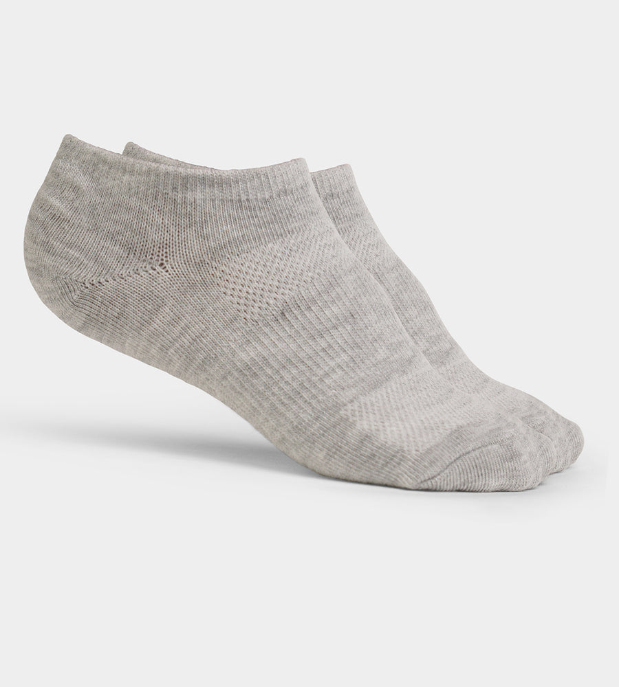 LADIES TRAINER ANKLE SOCKS - GREY