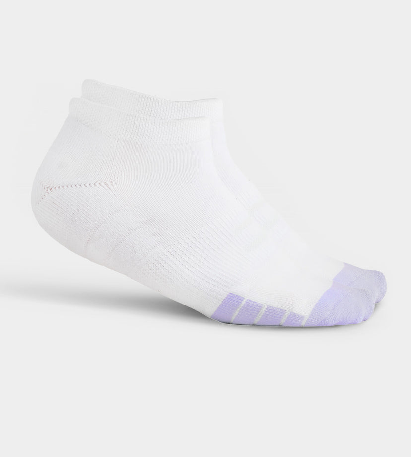 LADIES TOUR ANKLE SOCKS - BIANCO/VIOLA