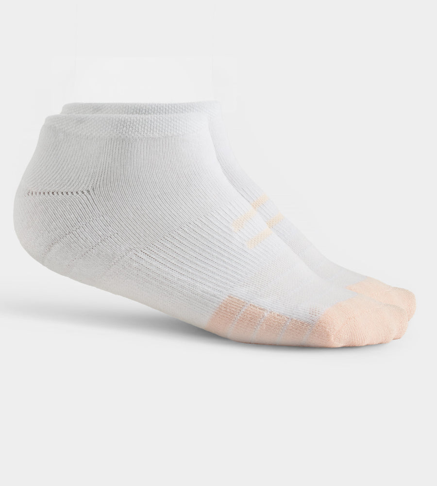 LADIES TOUR ANKLE SOCKS - WHITE/PINK