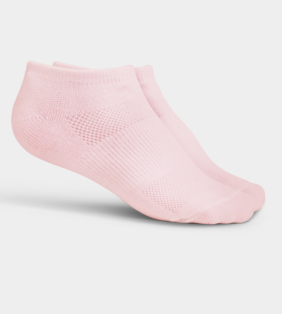 LADIES TRAINER ANKLE SOCKS - PINK