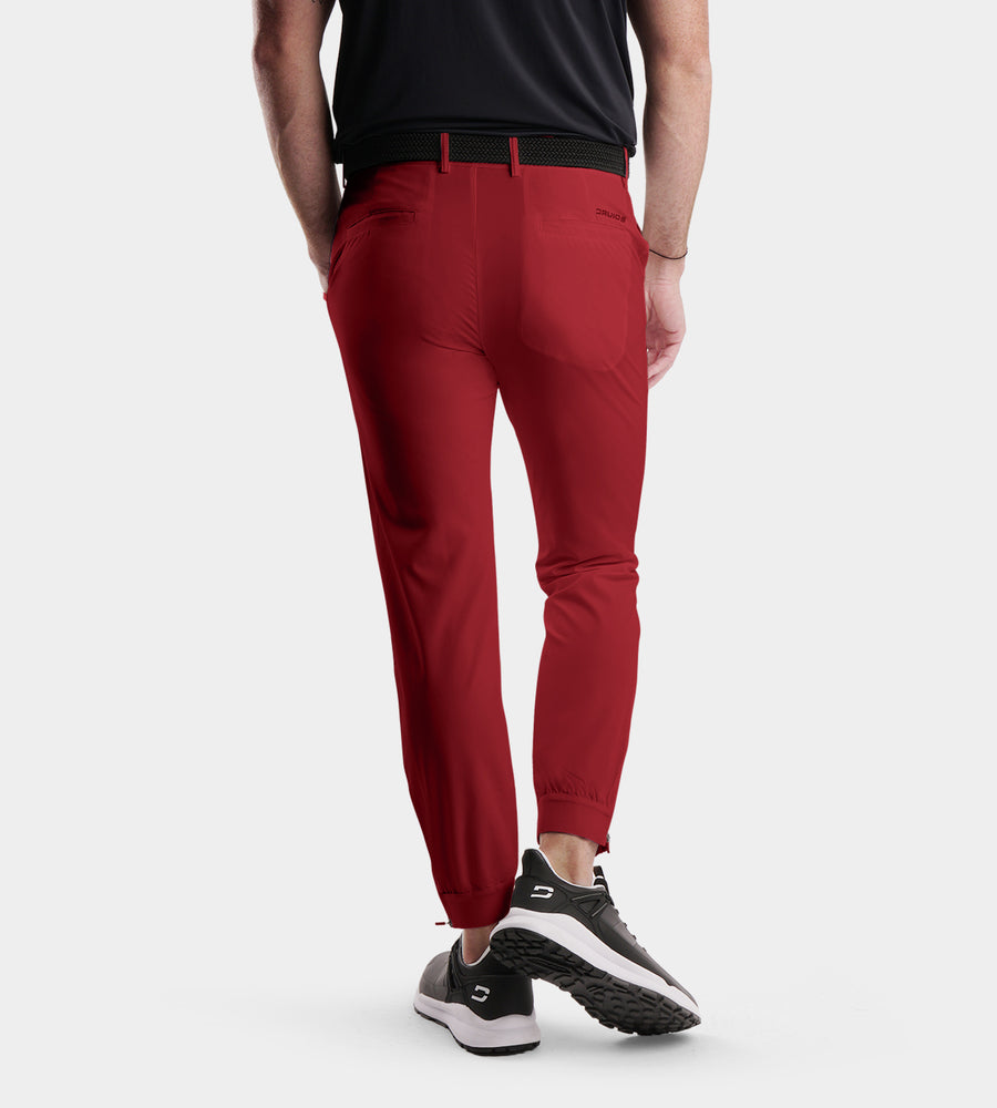 MEN'S GOLF JOGGERS - BURGUNDY