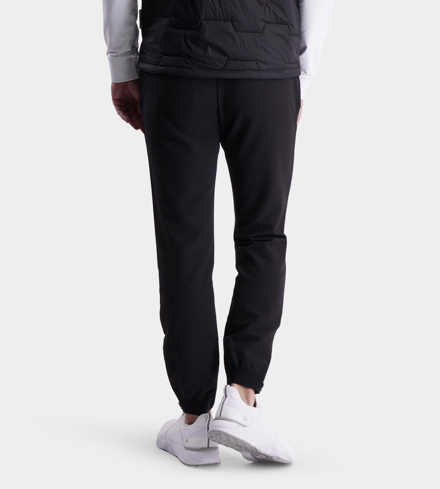 THERMAL WINTER GOLF JOGGERS - BLACK