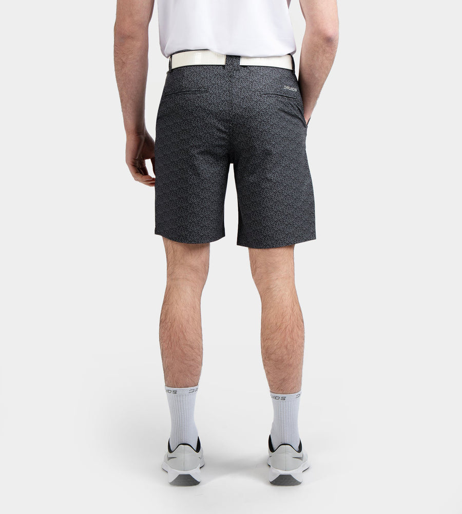 HERITAGE ABSTRACT SHORTS - BLACK