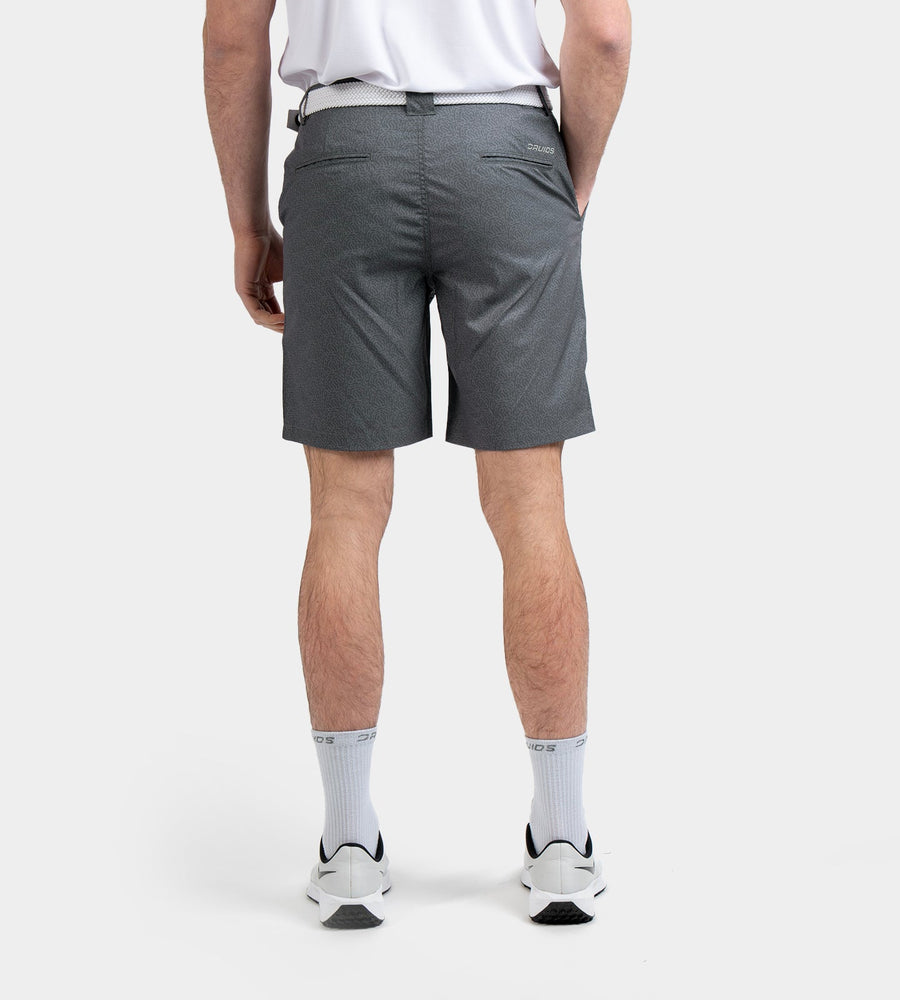 HERITAGE ABSTRACT SHORTS - CHARCOAL