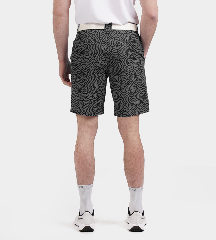 HERITAGE JUMBLE SHORTS - BLACK