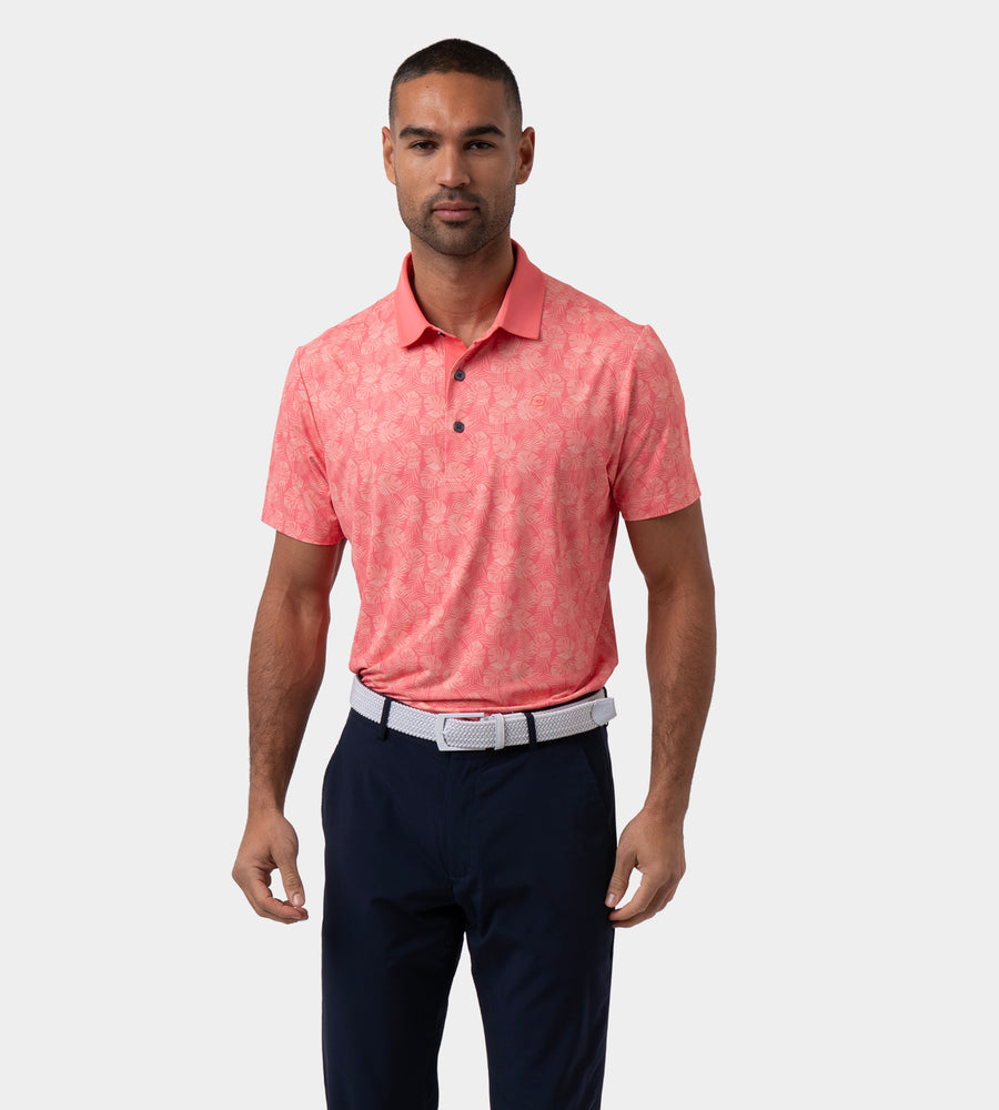 LEAVES POLO - CORAL