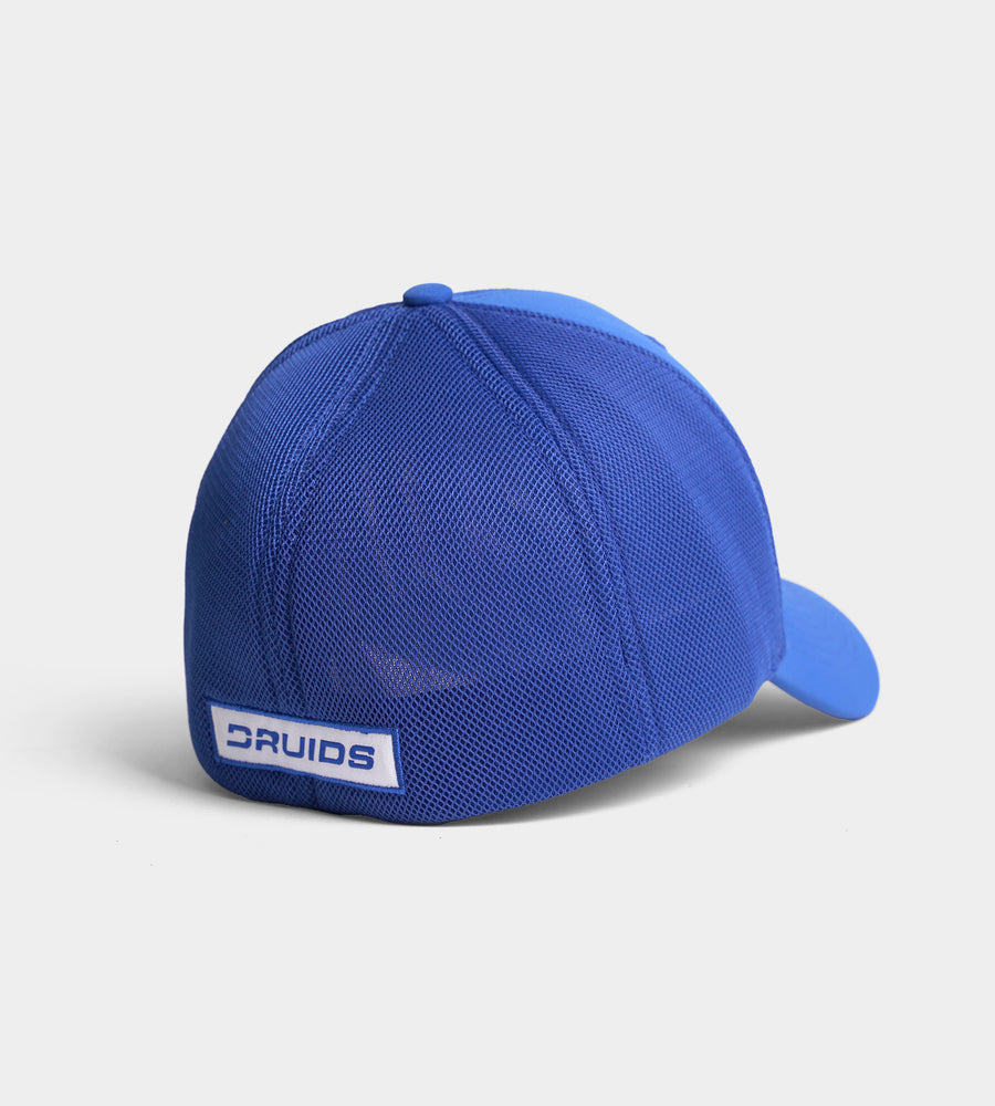OUTLINE FITTED TRUCKER CAP - BLUE