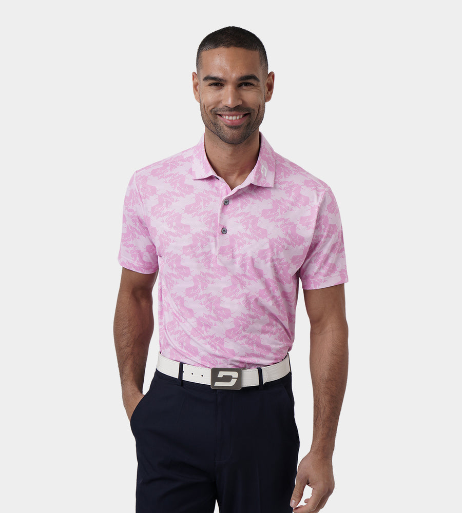 ABSTRACT EMOTIVE POLO - PINK
