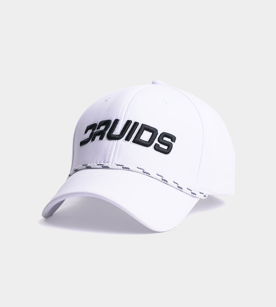 DRUIDS OUTLINE ROPE CAP - BIANCO