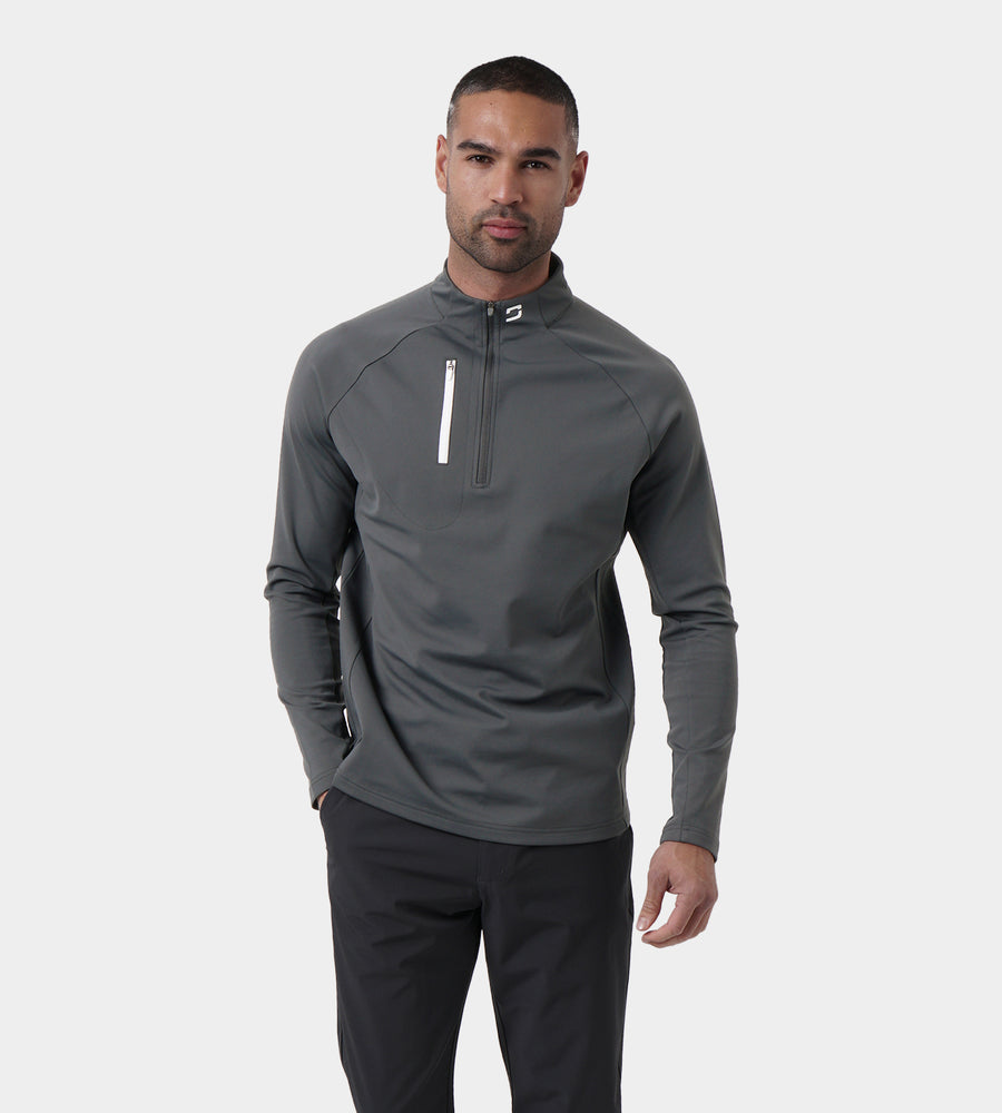 ULTRA BLEND 3.0 1/4 ZIP - CARBONE
