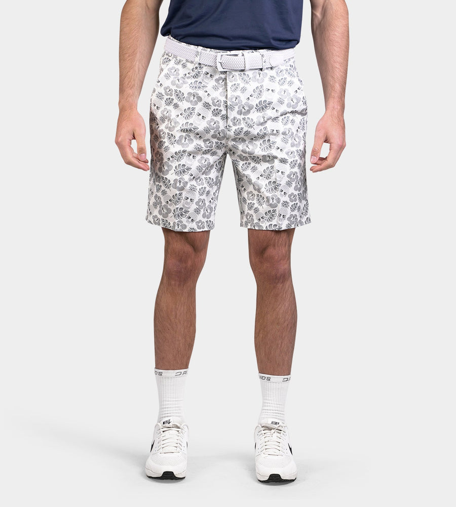 CLIMA PINEAPPLE SKULLZ SHORTS - WHITE