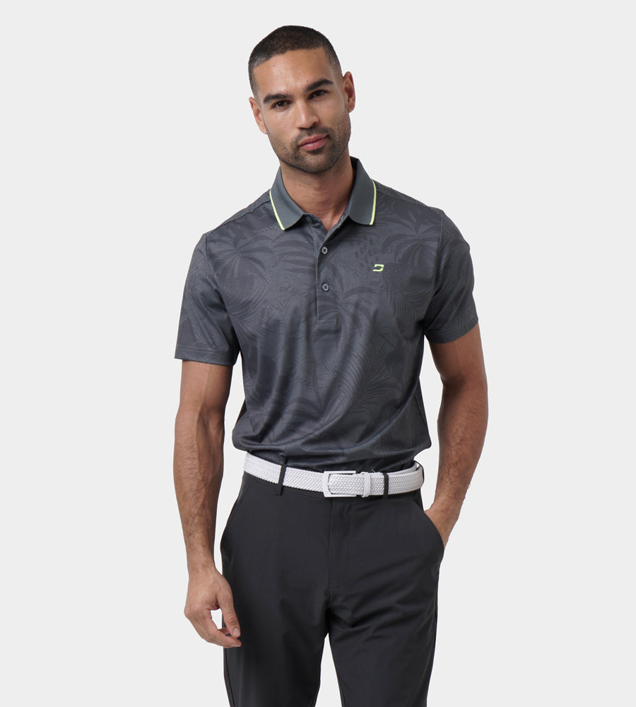 PALMLINE POLO - CHARCOAL