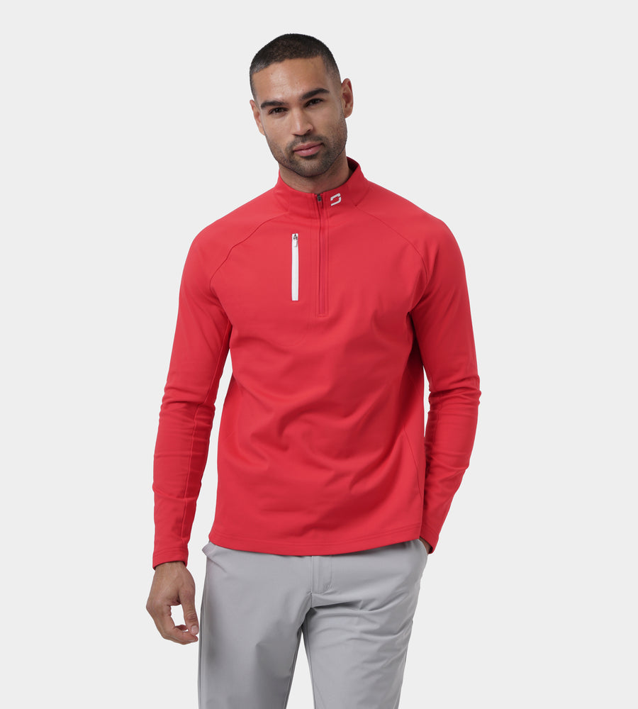 ULTRA BLEND 3.0 1/4 ZIP - ROSSO