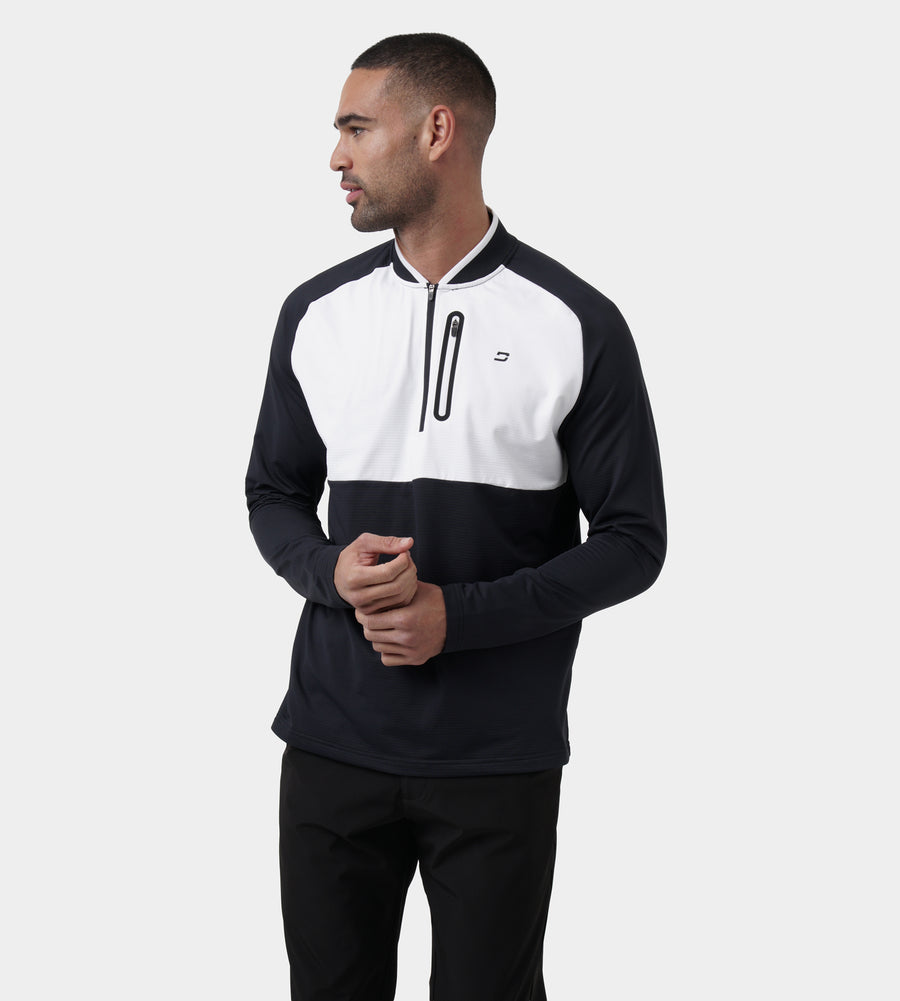 PRIME SCRAMBLE MIDLAYER - NAVY/WHITE