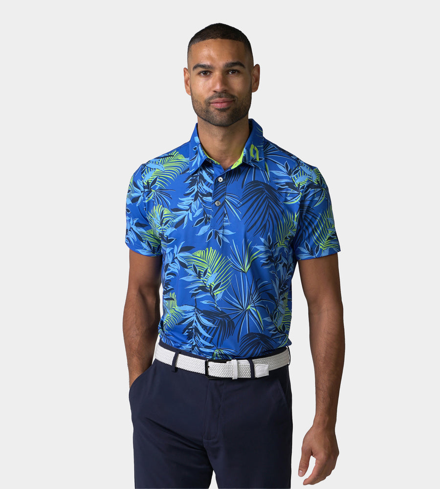 NEON TROPIC POLO - AZUL