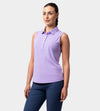 LADIES ELITE SLEEVELESS POLO - LAVENDER