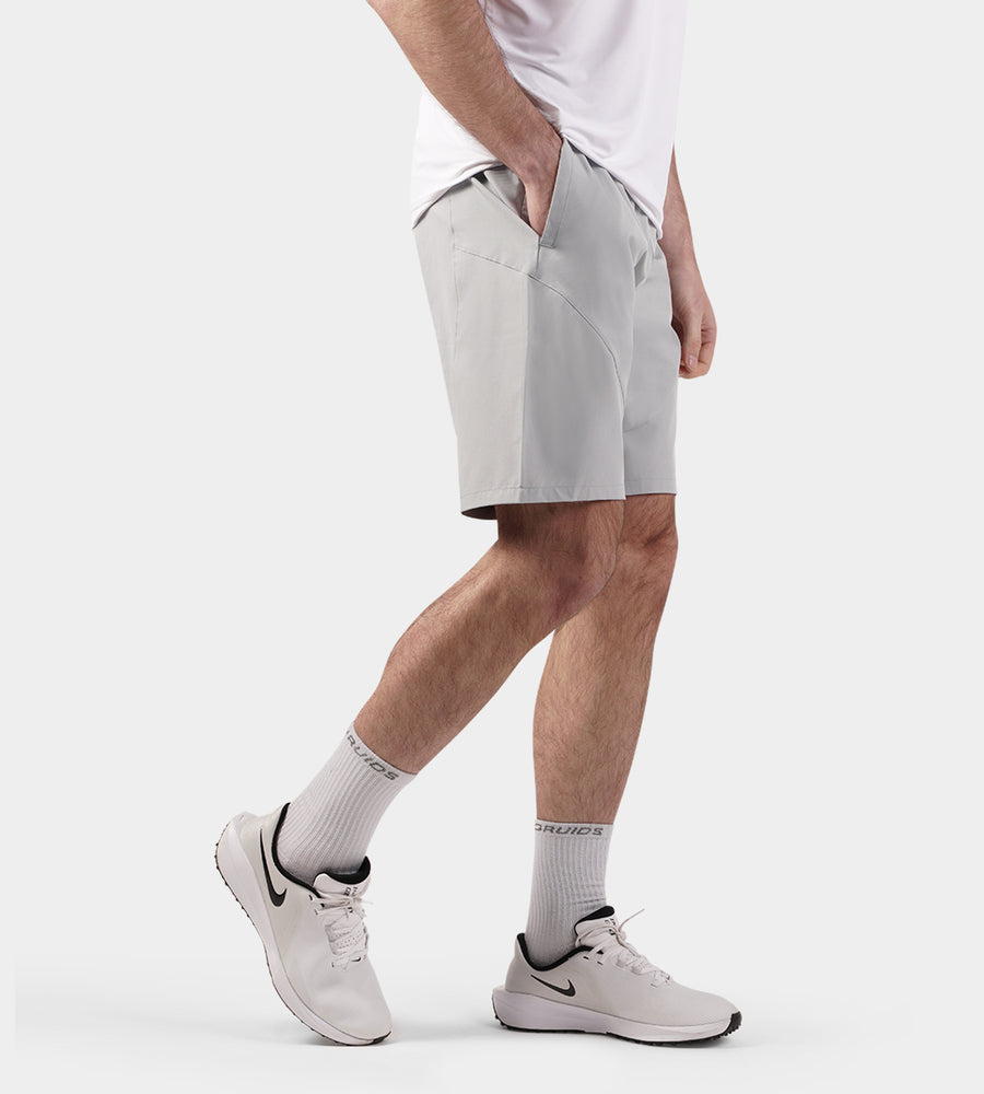 LUXE GOLF SHORTS - GREY
