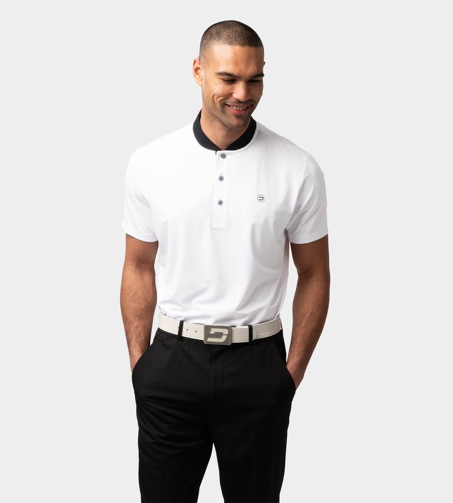 RIBBED PRIME POLO - WHITE