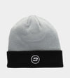 D BADGE BEANIE - BLACK