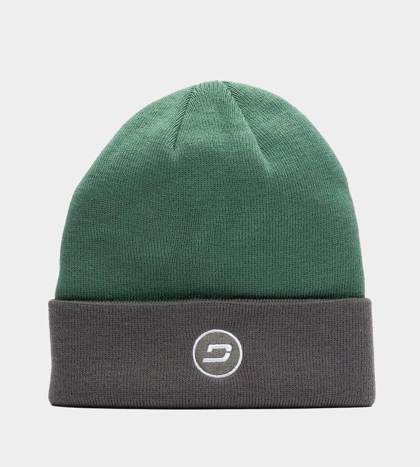 D BADGE BEANIE - SAUGE