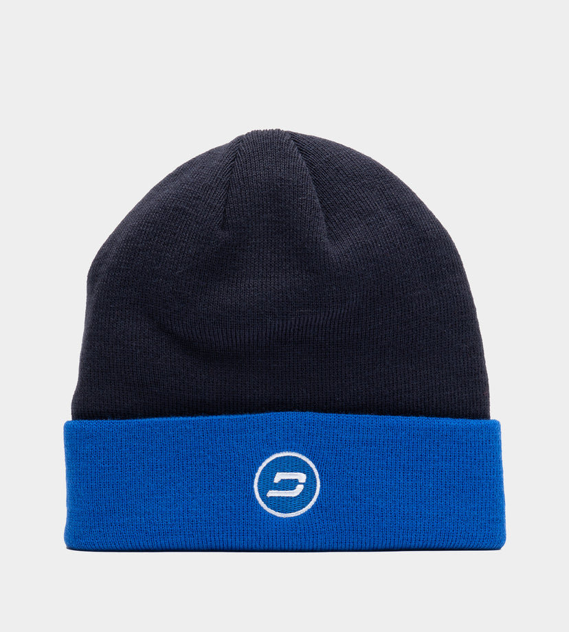 D BADGE BEANIE - MARINE