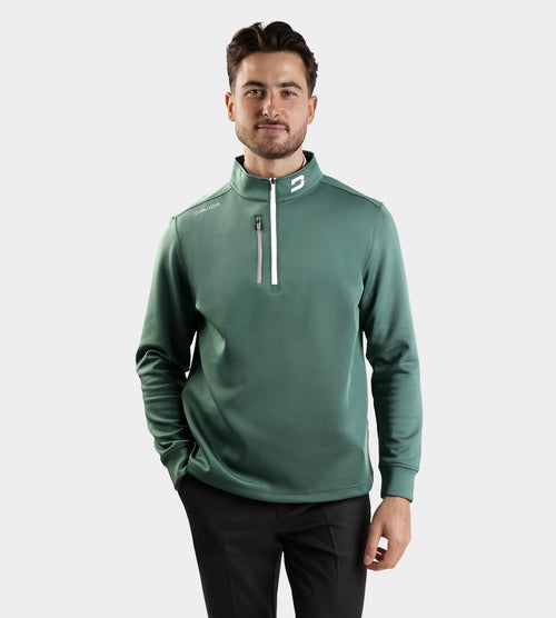 Men's Ultra Blend Golf Midlayer 1/4 Zip In Sage | Druids