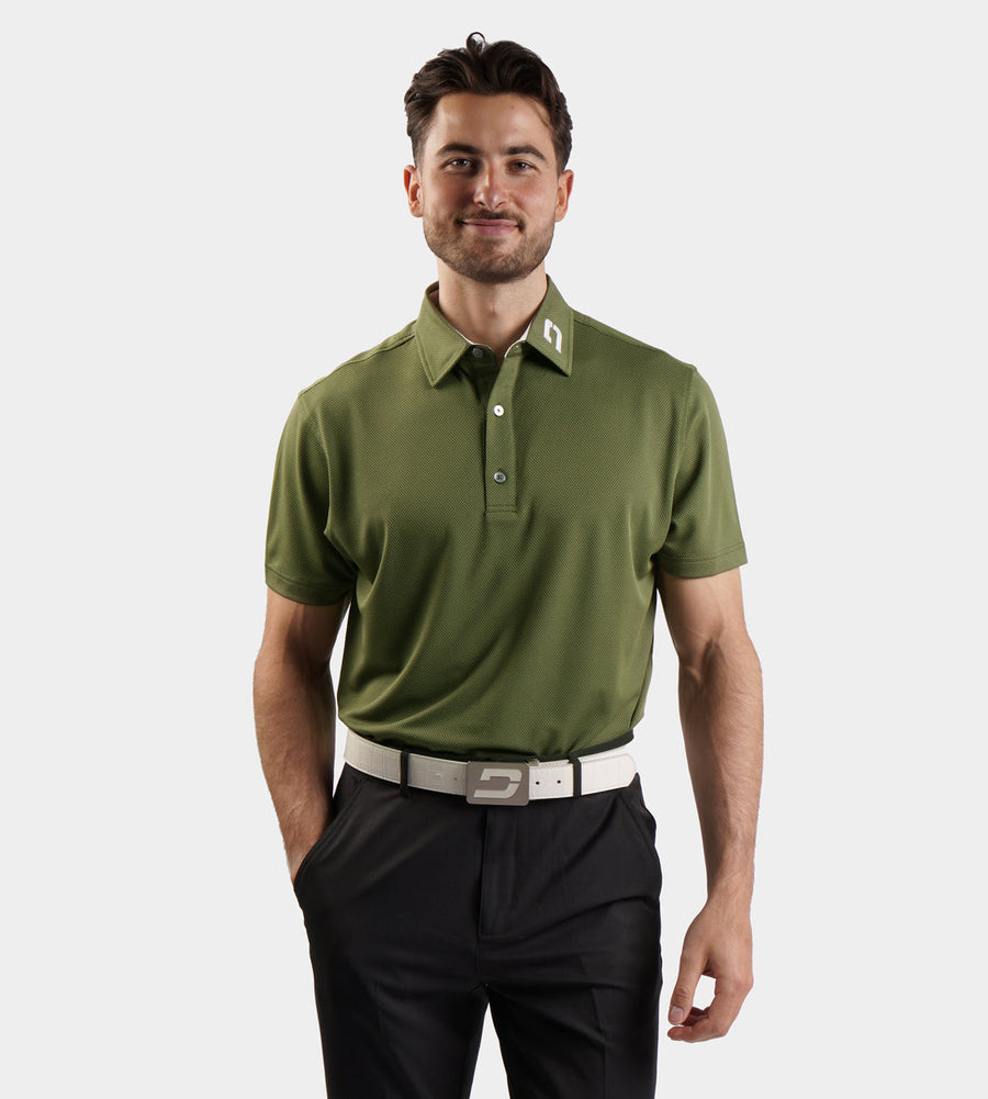 HONEYCOMB POLO - KHAKI