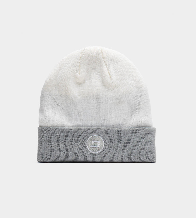 KIDS D BADGE BEANIE - BIANCO