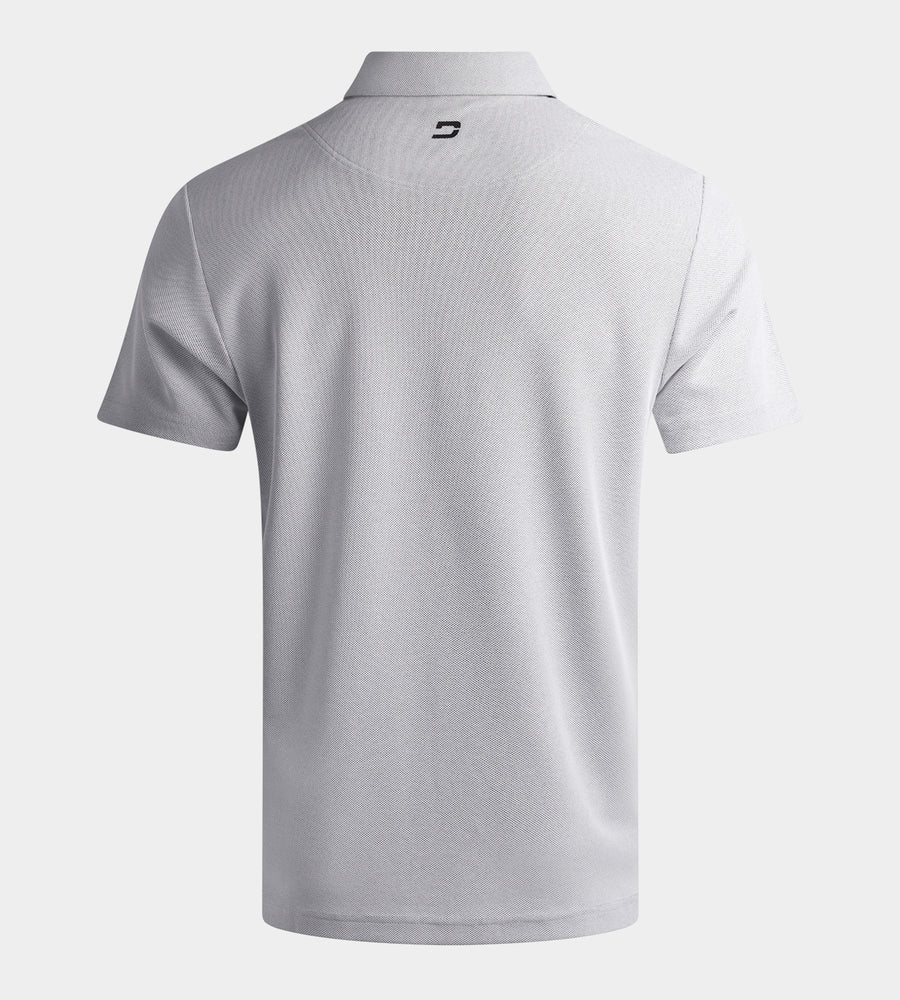 ELYSIAN POLO - WHITE / LIGHT GREY