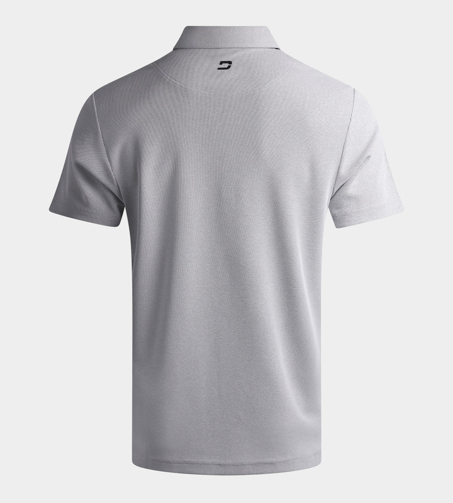 ELYSIAN POLO - WHITE / LIGHT GREY